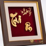 Quà tặng Tranh Chữ Tri Ân dát vàng 24k ACT GOLD ISO 9001:2015