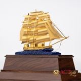 Quà tặng Thuyền Buồm dát vàng 24k ACT GOLD ISO 9001:2015 (Mẫu 27)