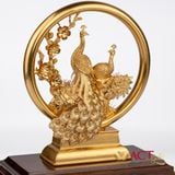 Quà tặng Chim Công dát vàng 24k ACT GOLD ISO 9001:2015 (Mẫu 3)