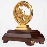 Quà tặng Chim Hạc dát vàng 24k ACT GOLD ISO 9001:2015 (Mẫu 4)