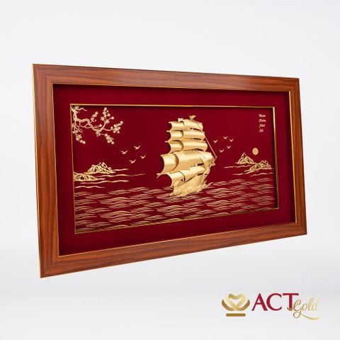 Tranh Thuyền dát vàng 24k ACT GOLD ISO 9001:2015