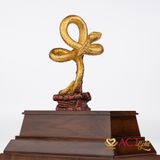 Quà tặng tượng rắn dát vàng 24k ACT GOLD ISO 9001:2015 (mẫu 2)
