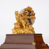 Quà tặng Hổ Phú Quý dát vàng 24k ACT GOLD ISO 9001:2015(Mẫu 6)