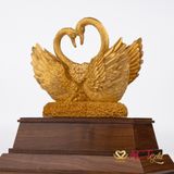 Quà tặng Đôi Thiên Nga dát vàng 24k ACT GOLD ISO 9001:2015(Mẫu 1)