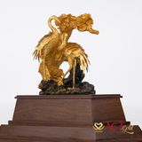 Quà tặng Chim Hạc dát vàng 24k ACT GOLD ISO 9001:2015 (Mẫu 1)