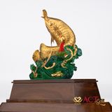 Quà tặng Cá Rồng dát vàng 24k ACT GOLD ISO 9001:2015 (Mẫu 4)
