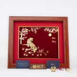 Tranh Hổ dát vàng 24k ACT GOLD ISO 9001:2015