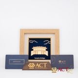 Tranh Chùa Cầu dát vàng 24k ACT GOLD ISO 9001:2015
