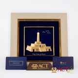 Tranh Cột Cờ Hà Nội dát vàng 24k ACT GOLD ISO 9001:2015