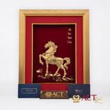 Tranh Ngựa dát vàng 24k ACT GOLD ISO 9001:2015 (Mẫu 2)