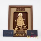 Tranh Quán Thế Âm Bồ Tát dát vàng 24k ACT GOLD ISO 9001:2015 (Mẫu 5)