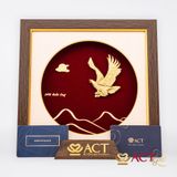 Tranh Đại Bàng dát vàng 24k ACT GOLD ISO 9001:2015 (Mẫu 4)