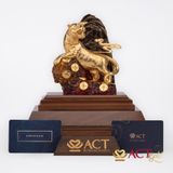Quà tặng Hổ Phú Quý dát vàng 24k ACT GOLD ISO 9001:2015(Mẫu 3)