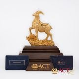 Quà tặng Dê Cát Tường dát vàng 24k ACT GOLD ISO 9001:2015(Mẫu 2)