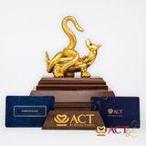 Quà tặng Huyền Vũ dát vàng 24k ACT GOLD ISO 9001:2015