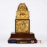 Quà tặng Ấn Rồng dát vàng 24k ACT GOLD ISO 9001:2015