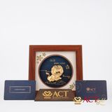 Quà tặng Tranh Cung Song Tử dát vàng 24k ACT GOLD ISO 9001:2015