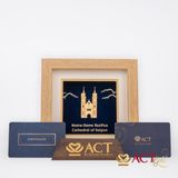 Tranh Nhà Thờ Đức Bà dát vàng 24k ACT GOLD ISO 9001:2015