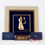 Tranh Áo dài Việt Nam dát vàng 24k ACT GOLD ISO 9001:2015