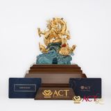 Quà tặng Rồng Nhả Ngọc dát vàng 24k ACT GOLD ISO 9001:2015
