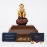 Quà tặng Tượng Khỉ dát vàng 24k ACT GOLD ISO 9001:2015