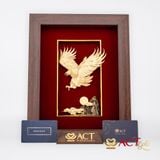Tranh Đại Bàng dát vàng 24k ACT GOLD ISO 9001:2015