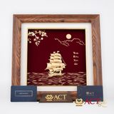 Tranh Thuyền dát vàng 24k ACT GOLD ISO 9001:2015