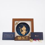 Quà tặng Tranh Cung Xử Nữ dát vàng 24k ACT GOLD ISO 9001:2015