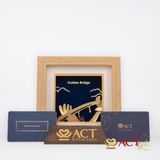 Tranh Cầu Vàng dát vàng 24k ACT GOLD ISO 9001:2015