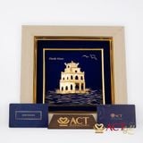 Tranh Tháp Rùa dát vàng 24k ACT GOLD ISO 9001:2015