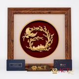 Quà tặng Tranh tình mẫu tử dát vàng 24k ACT GOLD ISO 9001:2015