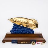 Quà tặng Cá Rồng dát vàng 24k ACT GOLD ISO 9001:2015 (Mẫu 3)