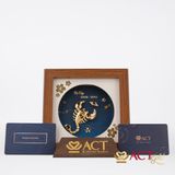 Quà tặng Tranh Cung Bọ Cạp dát vàng 24k ACT GOLD ISO 9001:2015