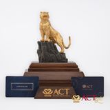 Quà tặng Hổ Phú Quý dát vàng 24k ACT GOLD ISO 9001:2015