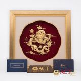 Quà tặng Tranh Rồng dát vàng 24k ACT GOLD ISO 9001:2015