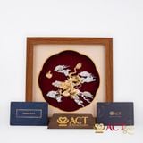 Quà tặng Tranh Rồng dát vàng 24k ACT GOLD ISO 9001:2015