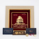 Tranh Tháp Rùa dát vàng 24k ACT GOLD ISO 9001:2015