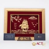 Tranh Thuyền dát vàng 24k ACT GOLD ISO 9001:2015