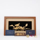 Quà tặng Tranh Rồng Phú Quý dát vàng 24k ACT GOLD ISO 9001:2015