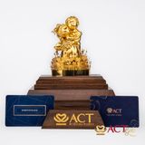 Quà tặng Cô Dâu Chú Rể dát vàng 24k ACT GOLD ISO 9001:2015