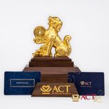 Quà tặng Tuất Phú Quý dát vàng 24k ACT GOLD ISO 9001:2015 (Mẫu 2)