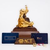 Quà tặng Chim Phượng Hoàng dát vàng 24k ACT GOLD ISO 9001:2015(Mẫu 2)