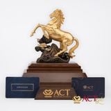 Quà tặng Ngựa Chiến dát vàng 24k ACT GOLD ISO 9001:2015