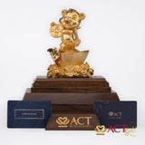 Quà tặng Hổ Phú Quý dát vàng 24k ACT GOLD ISO 9001:2015 (Mẫu 5)