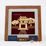 Quà tặng Tranh Khuê Văn Các dát vàng 24k ACT GOLD ISO 9001:2015