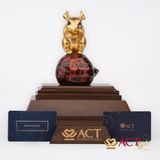 Quà tặng Chuột dát vàng 24k ACT GOLD ISO 9001:2015