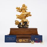 Quà tặng Rồng Cuốn Cột dát vàng 24k ACT GOLD ISO 9001:2015