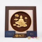 Tranh Đức Phật A Di Đà dát vàng 24k ACT GOLD ISO 9001:2015