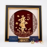 Quà tặng Tranh Rồng dát vàng 24k ACT GOLD ISO 9001:2015