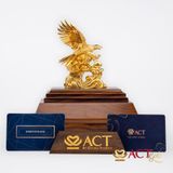 Quà tặng Đại Bàng dát vàng 24k ACT GOLD ISO 9001:2015 (Mẫu 4)